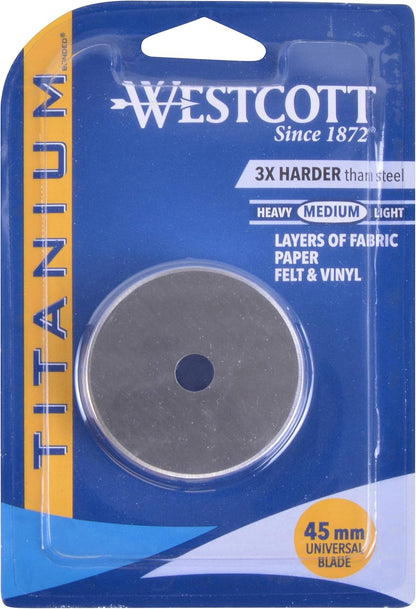 Westcott 16371 Titanium Bonded 45mm Rotary Blade