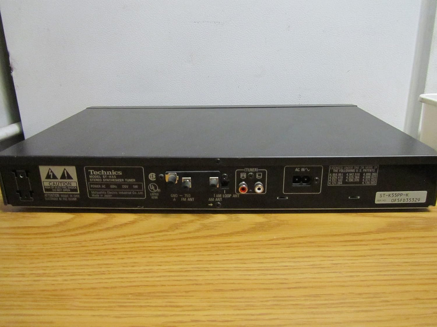 Technics ST-K55 Stereo Synthesizer Digital AM/FM Tuner