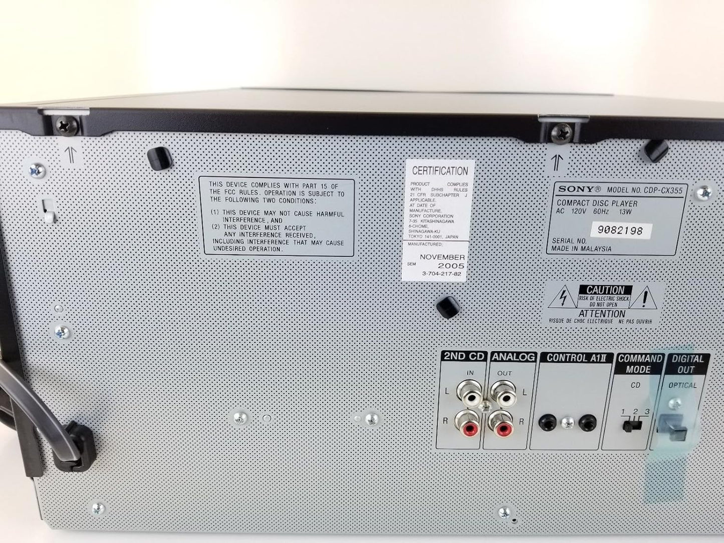 Sony CDP-CX355 Mega Storage 300 CD Changer