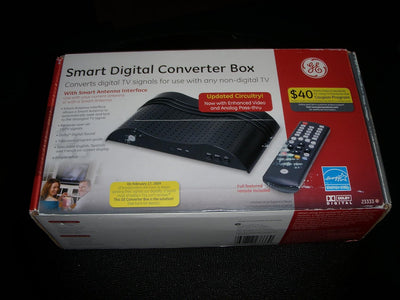 GE 23333 Digital to Analog TV Converter Box