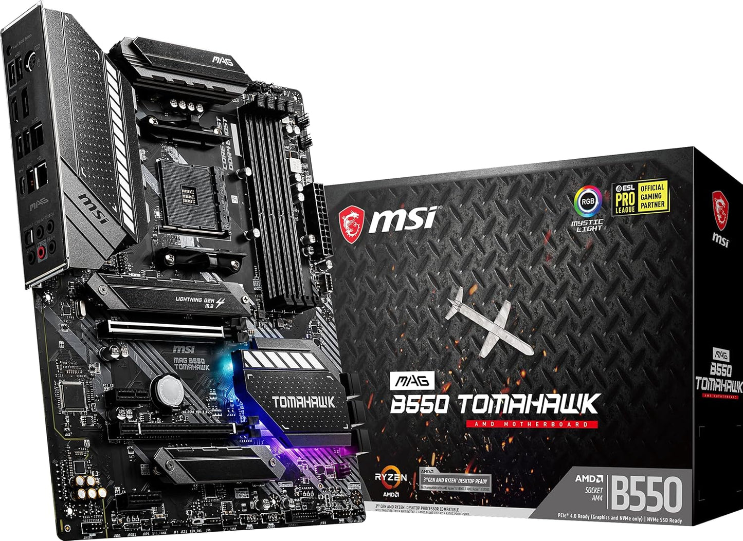 MSI MAG B550 Tomahawk AMD Gaming Motherboard