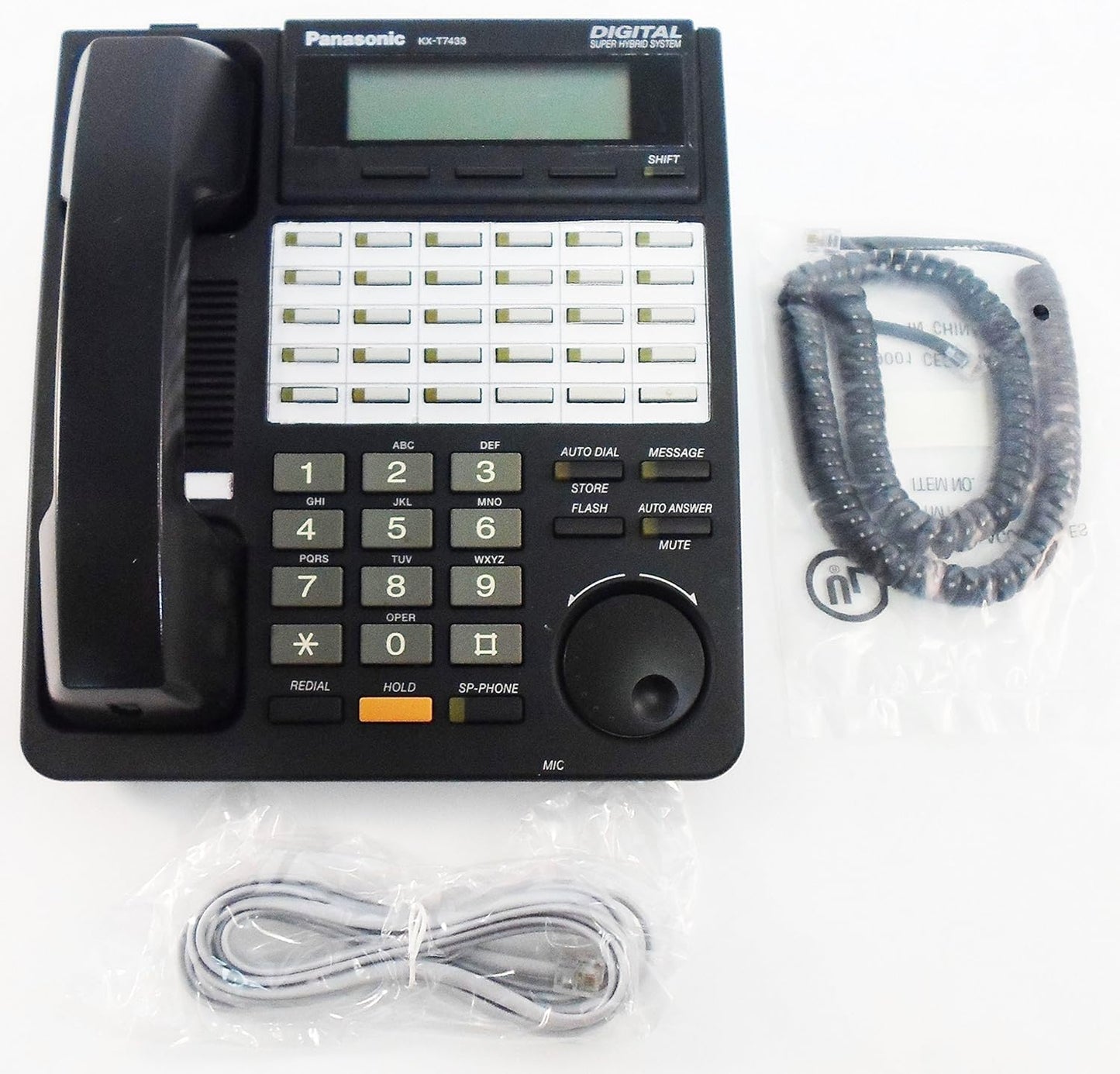 Panasonic KX-T7433 Black Digital Telephone (Refurbished)