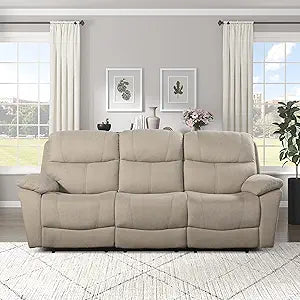 Lexicon 194840171850 Lapointe Tan Reclining Sofa