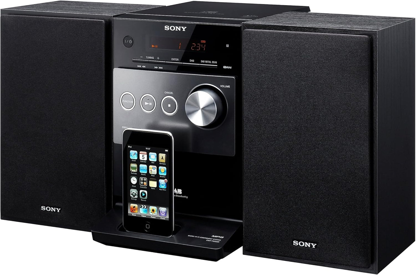 Sony CMTFX300I.CEK Micro Audio System - CD, iPod Dock, AM/FM
