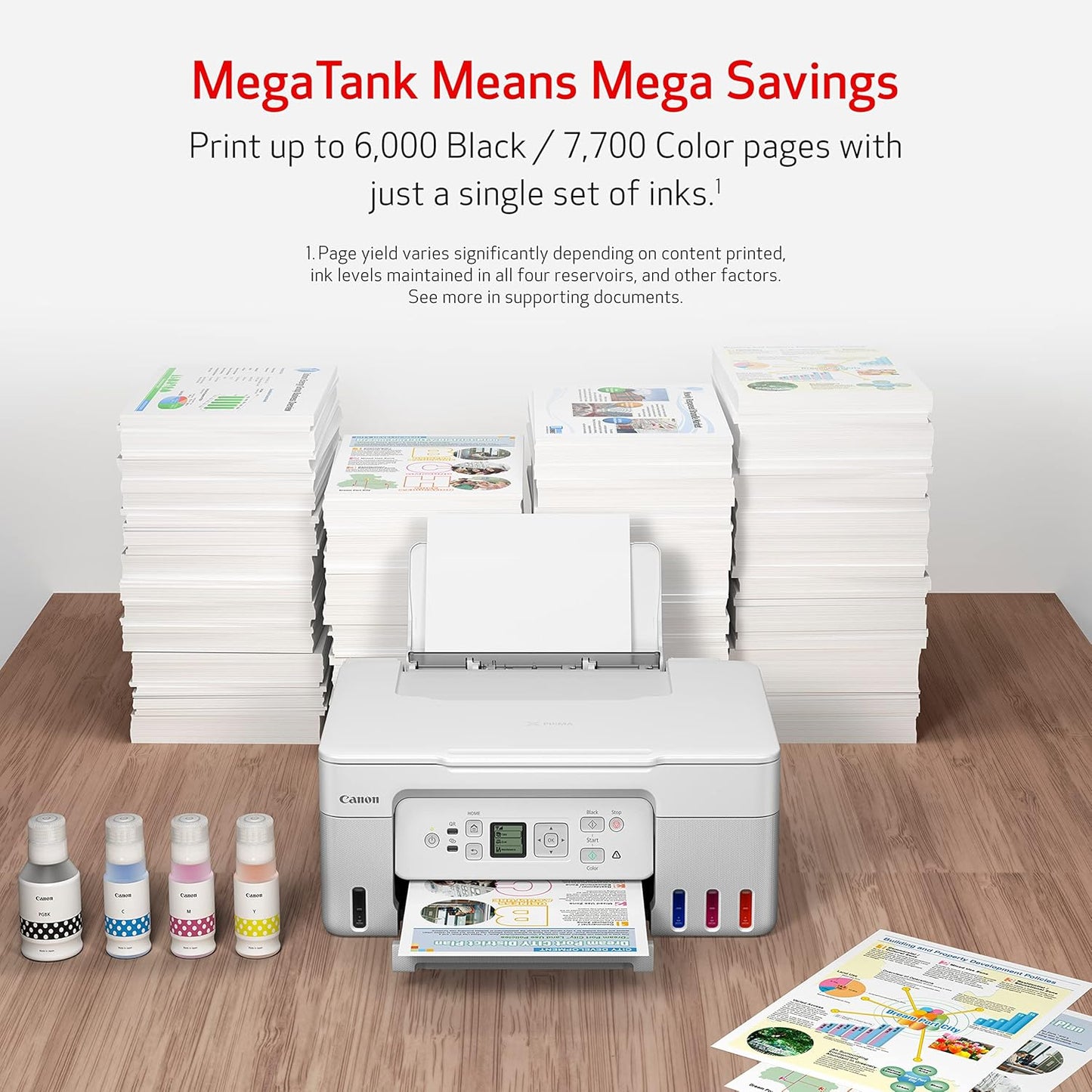 Canon 5805C022 MegaTank G3270 Wireless All-in-One Inkjet Printer