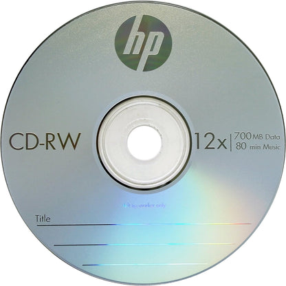 HP CRW12025CB CD-RW 12X IN 25PK Cake Box