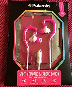 Polaroid Sport Armband & Earbuds Pink