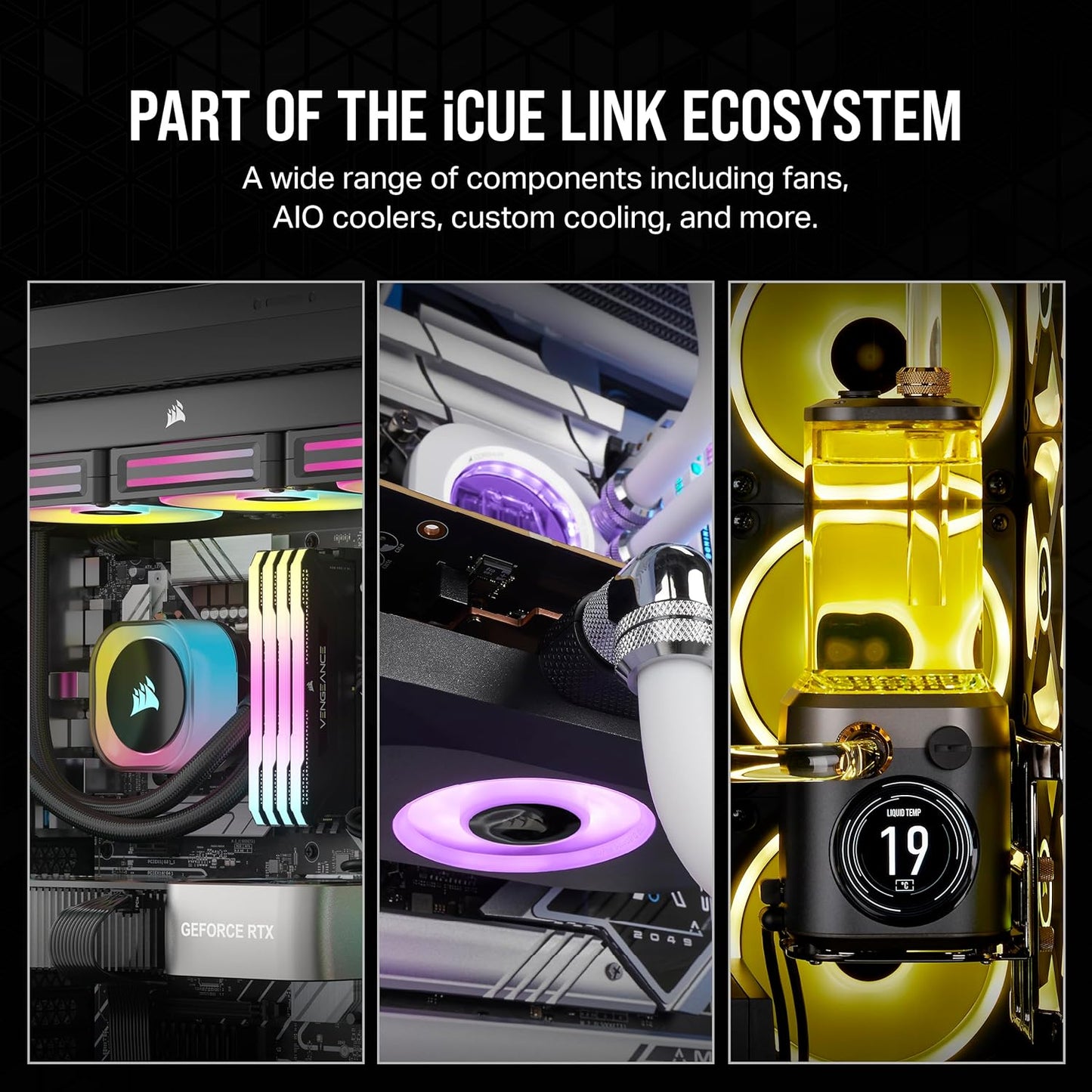 Corsair CO-9051002-WW iCUE LINK QX120 RGB Fan Kit