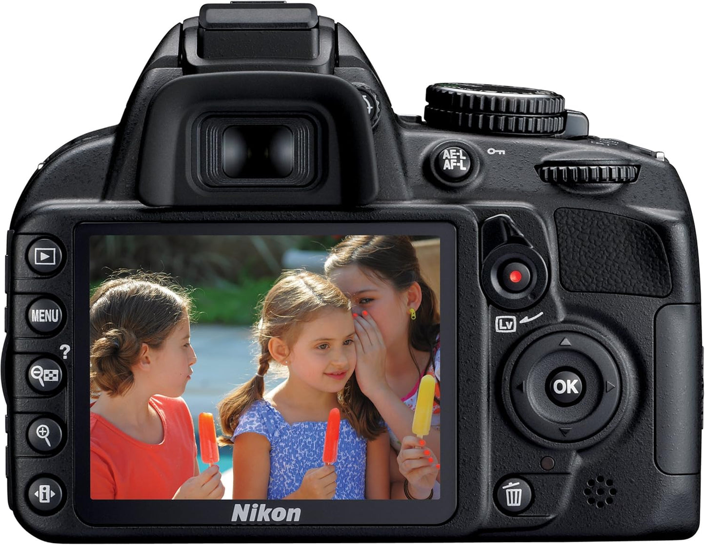 Nikon D3100 14.2MP DSLR Camera 18-55mm Lens (Renewed)