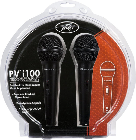 Peavey 03016900 PVi 100 Dynamic Cardioid Microphone 2-Pack