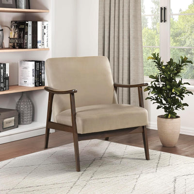 Lexicon 194840258988 Mid Century Modern Velvet Accent Chair