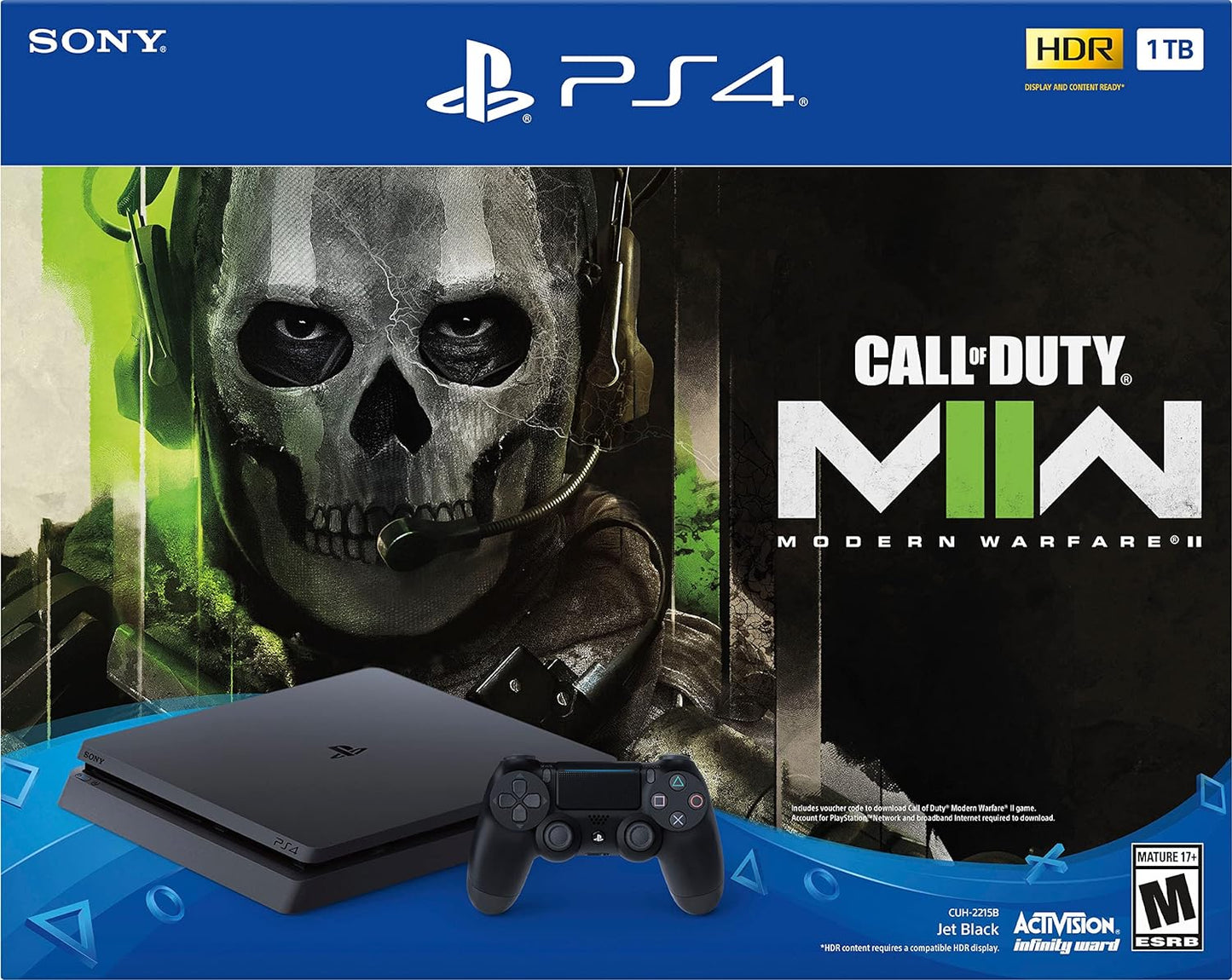 Sony CUH-2215B PlayStation 4 Console - COD Bundle (Damaged Box)
