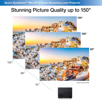Epson EF12 EpiqVision Mini Smart Streaming Projector (Renewed)