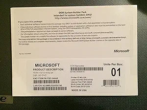 Microsoft Windows 7 Professional 32-bit SP1 OEI DVD