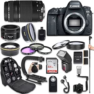 Canon PG-6DmkIIbodyBUNDLE-83117 EOS 6D Mark II DSLR Camera Bundle