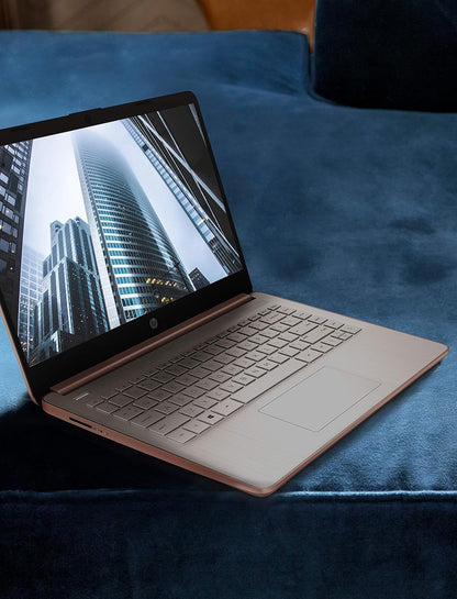 HP 14-fq0060nr Touch Laptop AMD 4GB 64GB Rose Gold