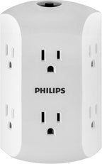Philips SPS1460WA/37 6-Outlet Grounded Wall Tap Extender