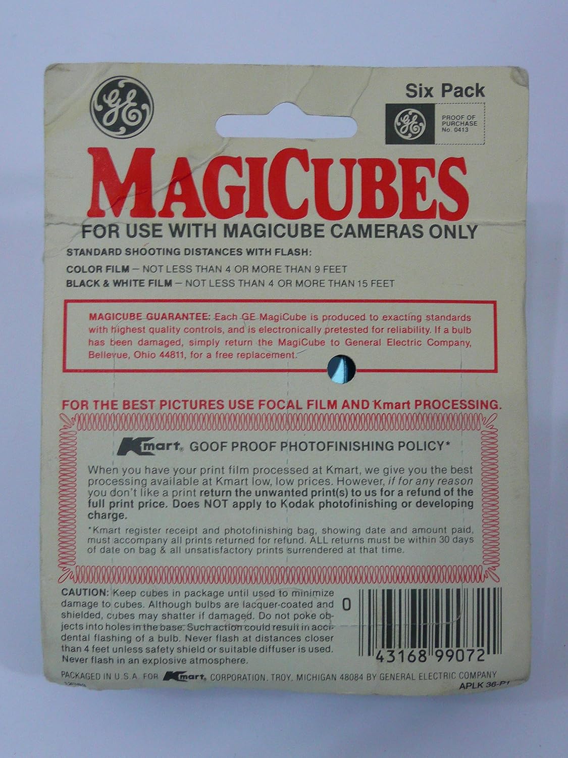 GE MAGICUBE Flash Bulbs for 110 Pocket Cameras
