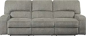 Lexicon 194840123910 Atherton Mocha Chenille Reclining Sofa — main product image