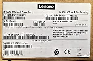 Lenovo 00D3821 430W Redundant Power Supply — main product image