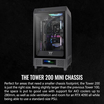 Thermaltake The Tower 200 Black Mini-ITX Computer Case