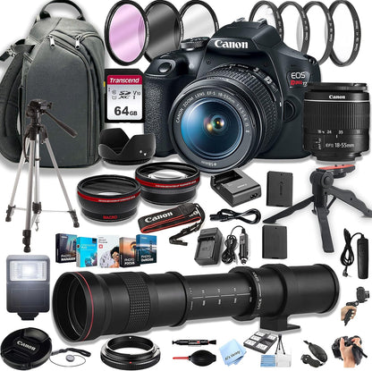 Canon 2000D Rebel T7 DSLR Camera Bundle