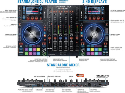 Denon DJ MCX8000 Standalone Serato DJ Controller