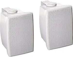 Monoprice 106970 Indoor/Outdoor Waterproof Speakers Pair