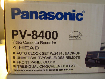 Panasonic PV-8400 VCR Video Cassette Recorder