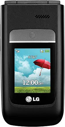 LG A380 Black AT&T Feature Phone — main product image