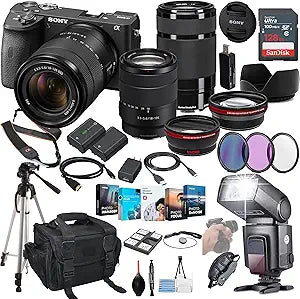 Sony ILCE6600M/B a6600 Mirrorless Camera Bundle