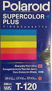 Polaroid 8541703787 Supercolor Plus VHS Tape - T-120
