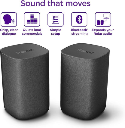 Roku 9020R2 Wireless Speakers for Roku TV (Pair)