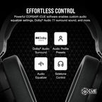 Corsair HS55 SURROUND Gaming Headset Dolby 7.1 Renewed