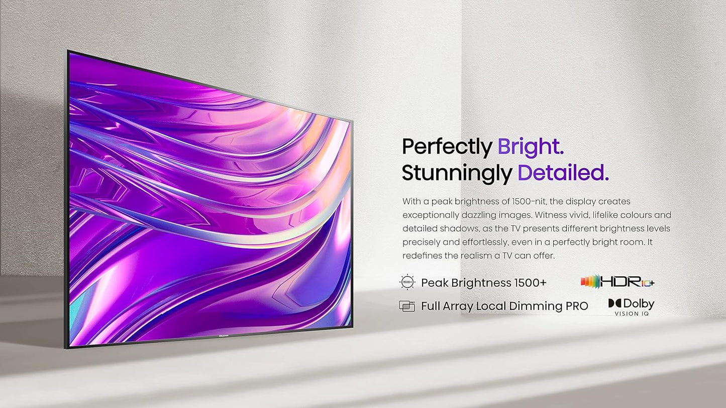 Hisense 75U8H 75-Inch Quantum 4K Mini-LED Google Smart TV