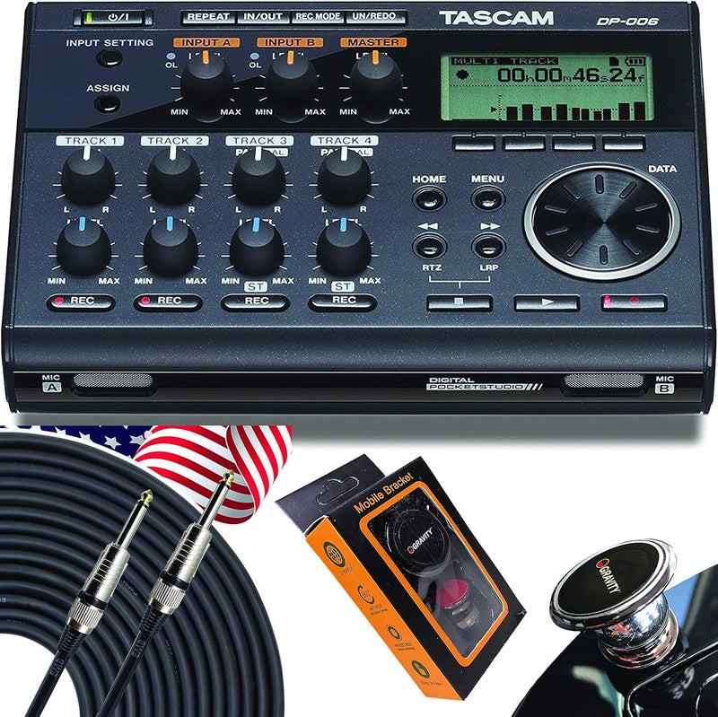 Tascam DP-006+QTQ+M 6-Track Portable Multitrack Recorder Bundle — main product image