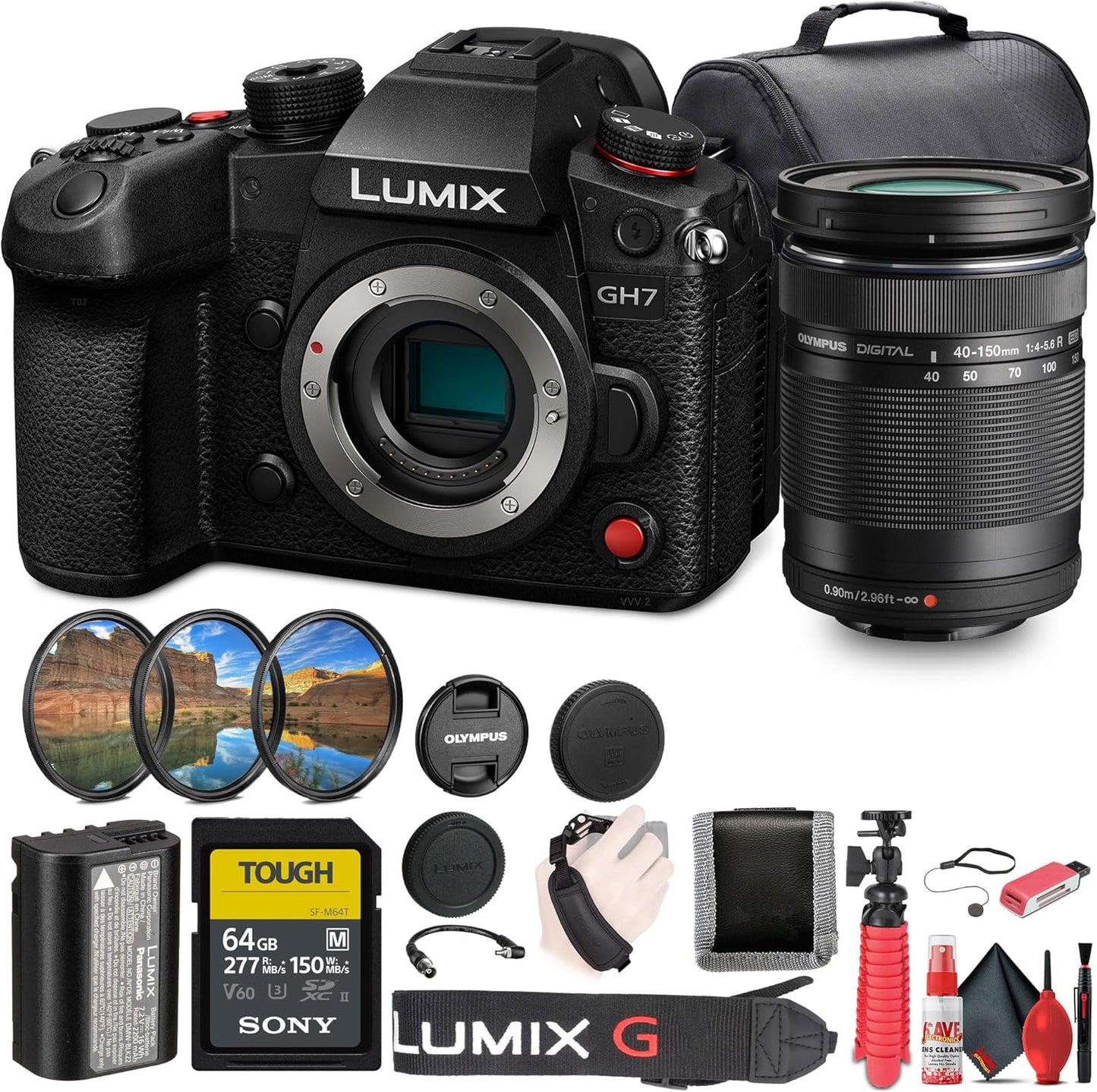 Panasonic DC-GH7BODY Lumix GH7 Camera Bundle