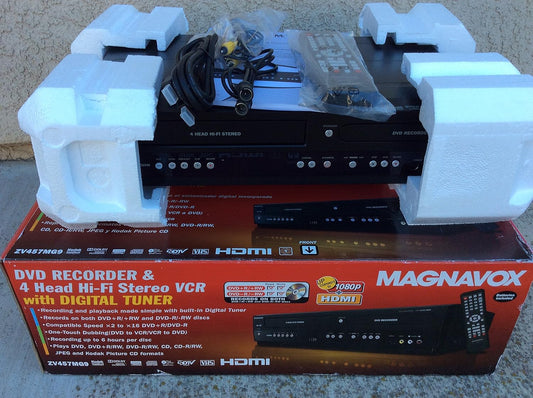 Magnavox RZV457MG9 DVD Recorder/VCR Combo