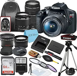 Canon Canon EOS Rebel T7 Double Lens Bundle Renewed