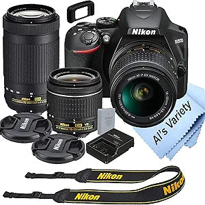 Nikon D3500 DSLR 18-55mm + 70-300mm Kit (Renewed)