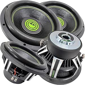Gravity GW12D2 12-Inch Car Subwoofers - 6000W, Dual Voice Coil (2-Pack)