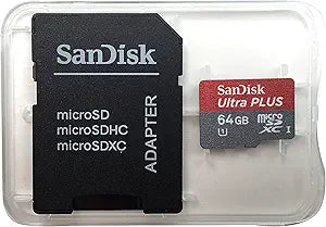 SanDisk 4783580 Ultra PLUS 64GB MicroSDXC Card