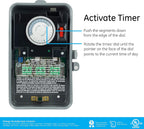 GE 46536 24-Hour Mechanical Pool Timer