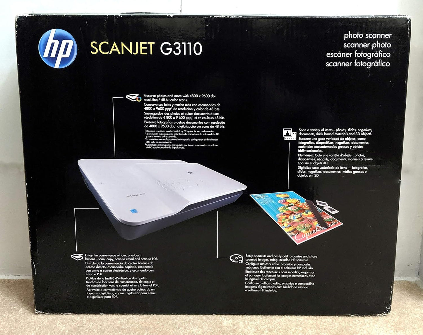 HP ScanJet G3110 Photo Scanner - Flatbed, 4800 dpi