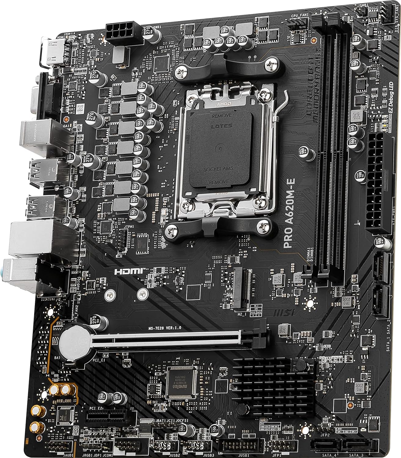 MSI PRO A620M-E AM5 DDR5 mATX Motherboard
