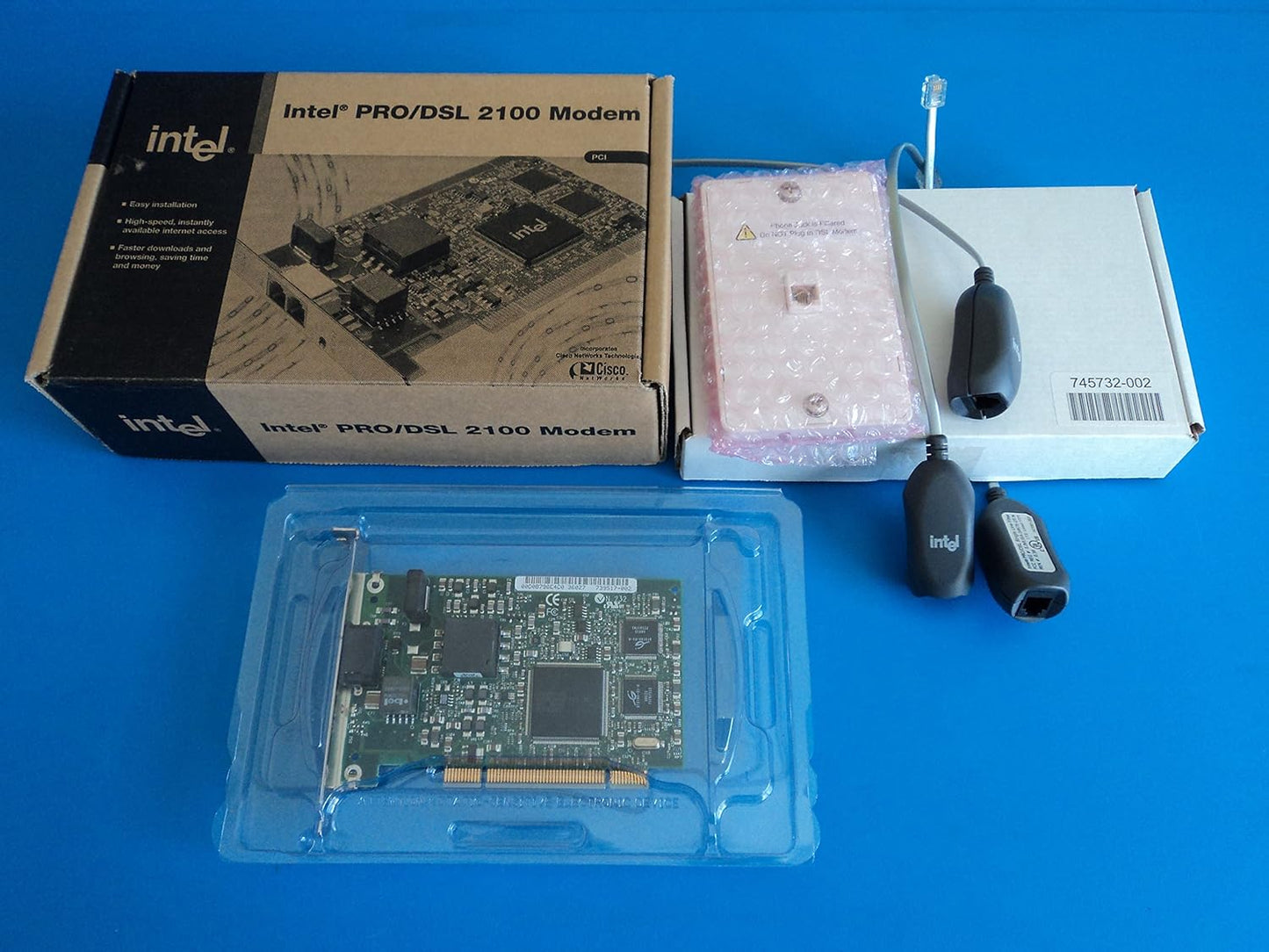 Intel LYSB00US0MQYK-ELECTRNCS PRO/DSL 2100 Internal PCI Modem