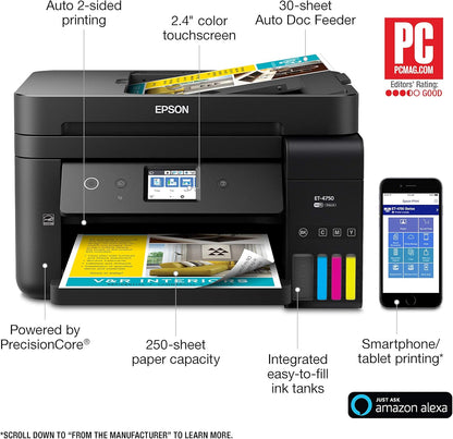 Epson C11CG19201 WorkForce ET-4750 EcoTank All-in-One Printer
