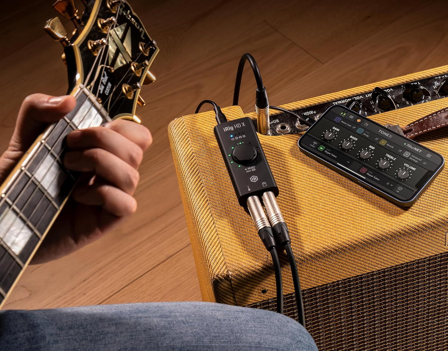 IK Multimedia IP-IRIG-HDX-IN Guitar Audio Interface: 96 kHz, iPhone/iPad/PC