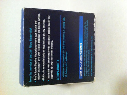 Sony 10mfd-2hdcf 3.5" Micro Floppy Disks 1.44MB (10-Pack)