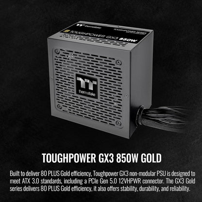 Thermaltake PS-TPD-0850NNFAGU-3 Toughpower GX3 850W 80+ Gold ATX 3.0 PSU